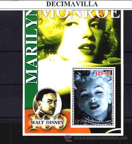 Cinema: PRCN245, UZBEKISTAN, 2002, MARILYN MONROE, L11