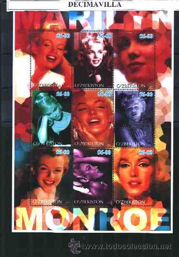 Cine: PRCN250, UZBEKISTAN, 2002, MARILYN MONROE, MP56