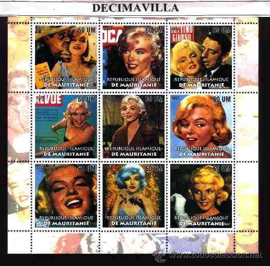 Cine: PRCN270, MAURITANIA, 2003, MARILYN MONROE, MP 9 VAL.