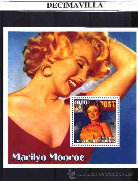 Cine: PRCN278, BENIN, 2003, MARILYN MONROE, HOJA-BLOQUE 1