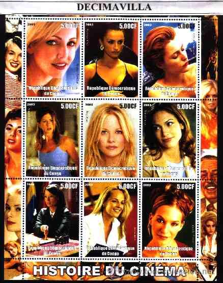 Cinema: PRCN290, CONGO, 2003, HISTORIA DEL CINE, ACTRICES, MP4