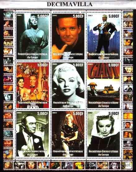 Cinema: PRCN299, CONGO, 2003, HISTORIA DEL CINE, L08