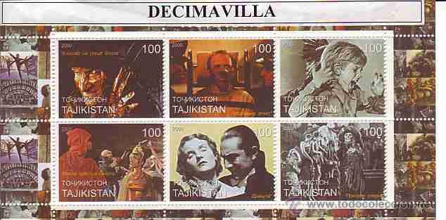 Cine: PRCN386, TADJIKISTAN, 2000, TERROR, DRACULA, ETC&hellip; 6 VAL.