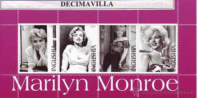 Cinema: PRCN442, INGUSHIA, 2003, MARILYN MONROE, 4 VAL.