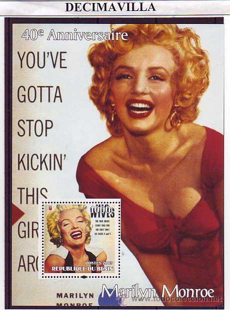 Cine: PRCN523, BENIN, 2003, MARILYN MONROE, HB10
