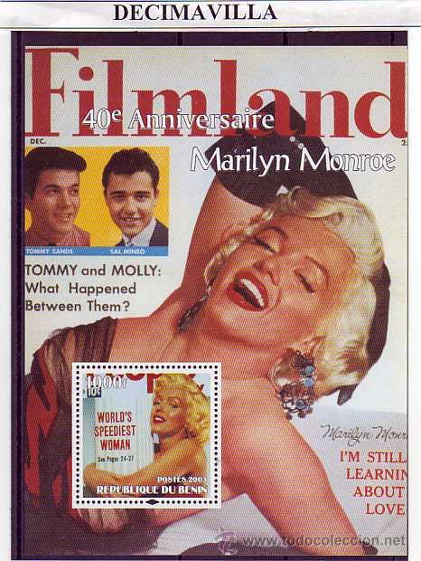 Cine: PRCN524, BENIN, 2003, MARILYN MONROE, HB11