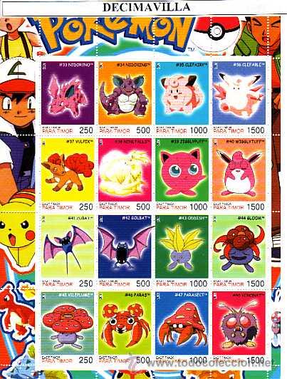 Cinema: PRCN617, TIMOR, 2001, POKEMON, MP03