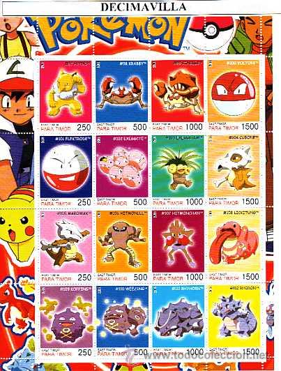 Cine: PRCN621, TIMOR, 2001, POKEMON, MP07