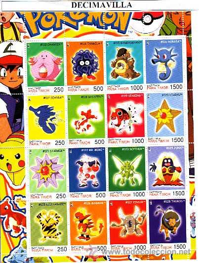Cine: PRCN622, TIMOR, 2001, POKEMON, MP08 - Foto 1