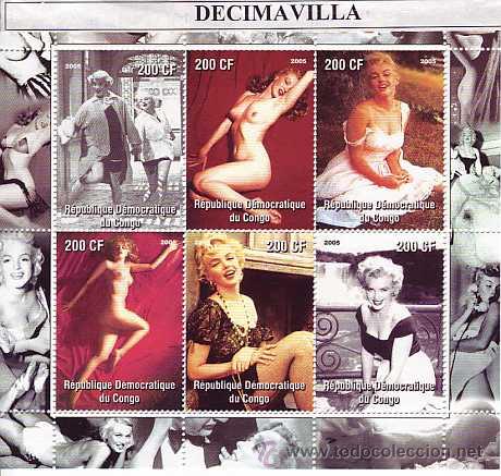 Cine: PRCN711, CONGO, 2005, MARILYN MONROE, MINIPLIEGO