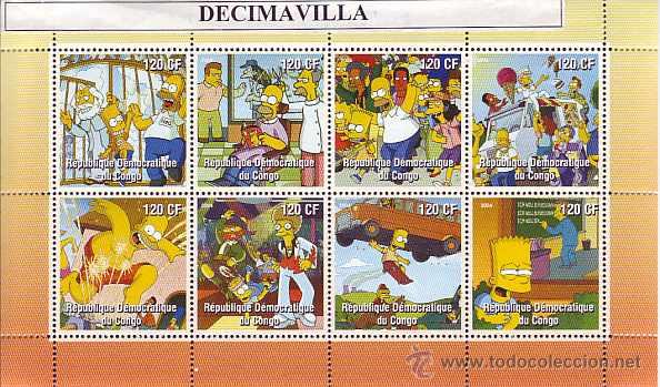 Cine: PRCN722, CONGO, 2004, LOS SIMPSONS - Foto 1