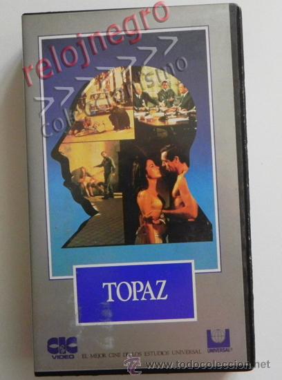 Cine: CAR&Aacute;TULA DE TOPAZ DE PEL&Iacute;CULA SUSPENSE ALFRED HITCHCOCK STAFFORD ESP&Iacute;AS ESPIONAJE GUERRA FR&Iacute;A DE VHS