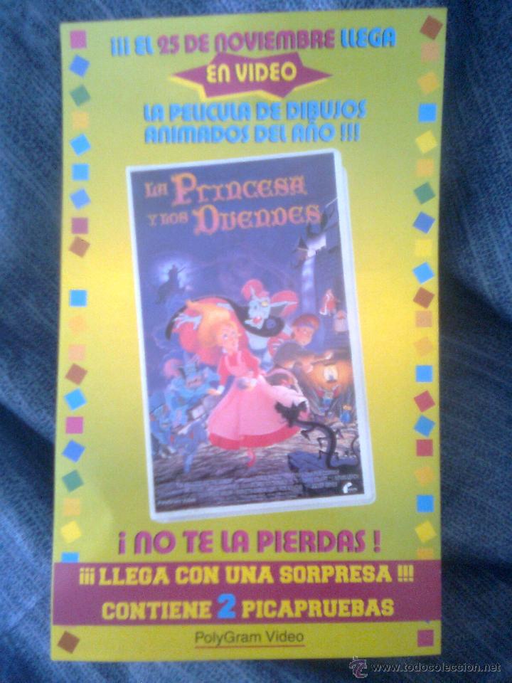 Cine: Folleto publicitario la princesa de los duendes + scooby doo + Tortuga Dartagn&aacute;n, wtc..