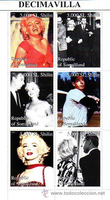 Cine: PRVR020, SOMALIA, 1999, MARILYN MONROE, JOE DIMAGGIO