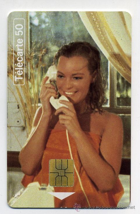 Cine: LA PISCINA, con Romy Schneider.. Tarjeta telef&oacute;nica francesa.