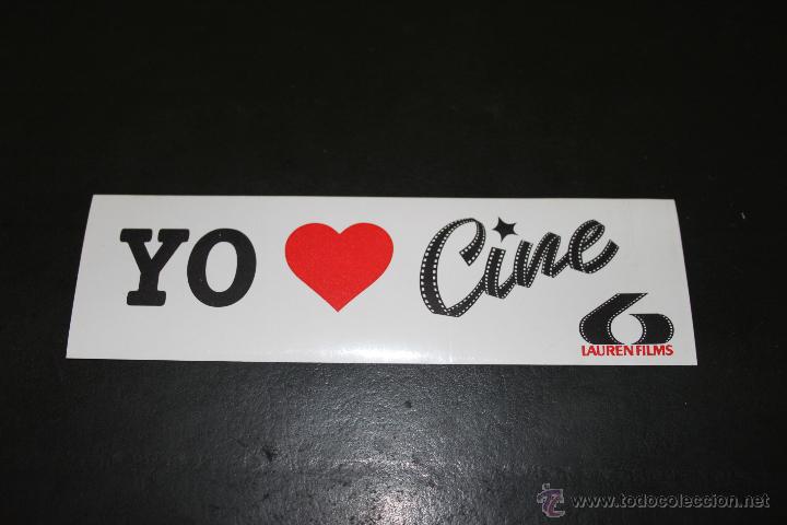 Cine: PEGATINA YO AMO EL CINE de LAUREN FILMS