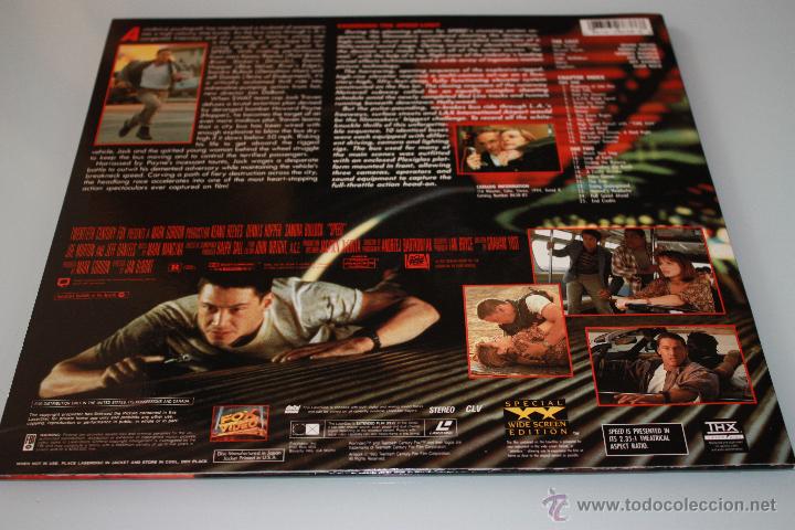Cine: Speed - Laser Disc - Edici&oacute;n U.S.A. - Foto 2