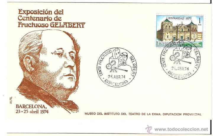 Cinema: SOBRE ALFIL EXPOSICION DEL CENTENARIO DE FRUCTUOSO GELABERT 1974 1 PESETA