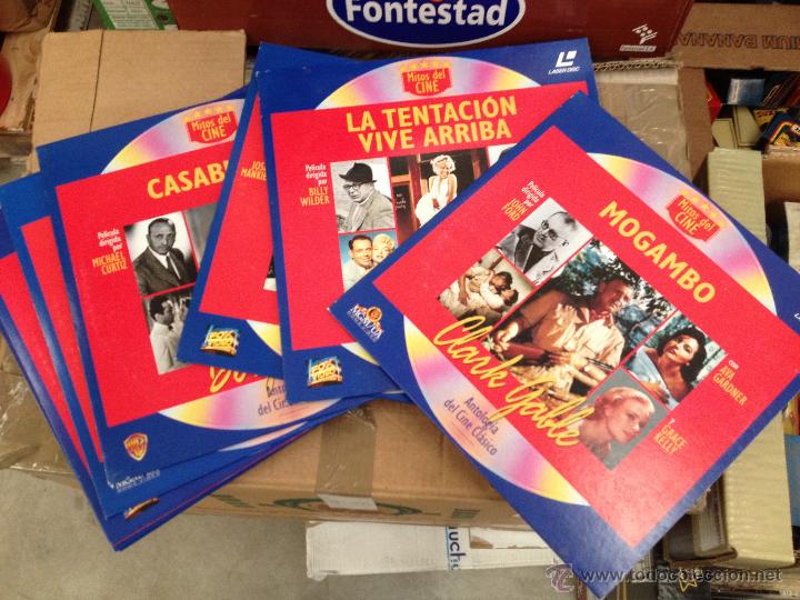 Cine: CAJA CON 10 LASER DISC MITOS DEL CINE - Foto 2