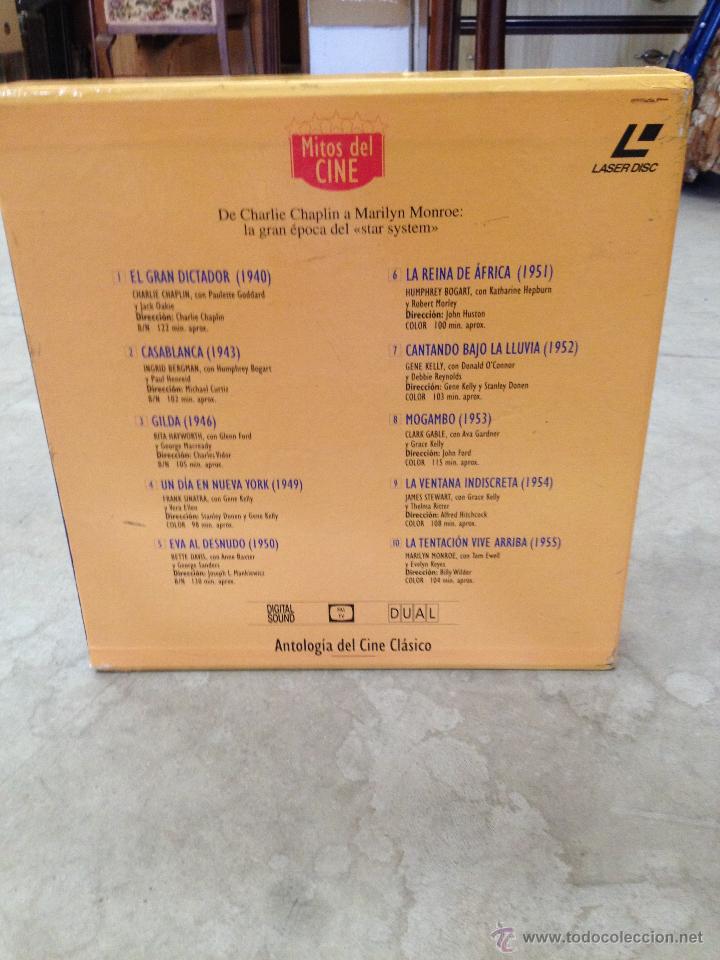Cine: CAJA CON 10 LASER DISC MITOS DEL CINE - Foto 3
