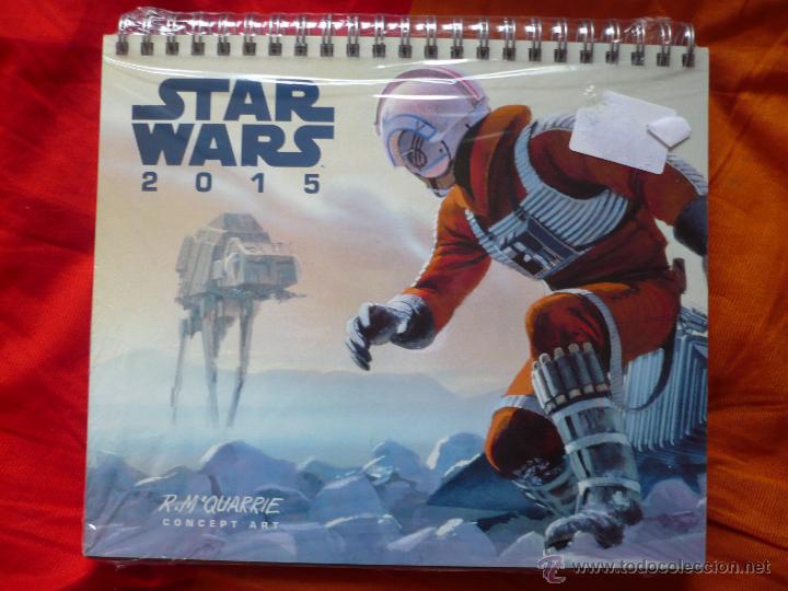 Cine: Calendario de mesa oficial STAR WARS 2015. Dibujos R.M. Quarrie.