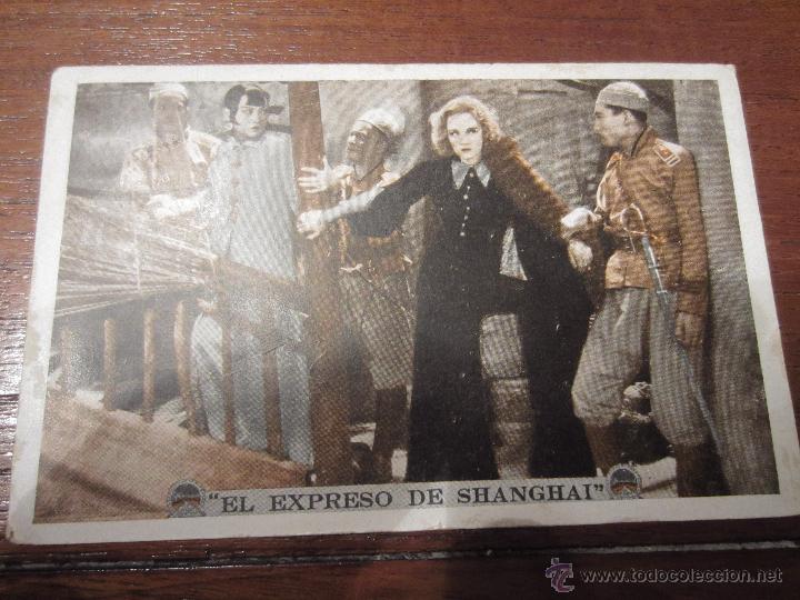 Cine: prospecto de cine El expreso de shangai Marlene Dietrich