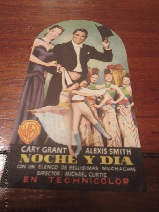 Cine: NOCHE Y DIA PROGRAMA TROQUELADO WARNER CARY GRANT ALEXIS SMITH