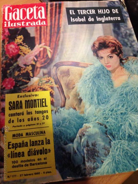 Cine: Revista gaceta ilustrada 1960.sara montiel