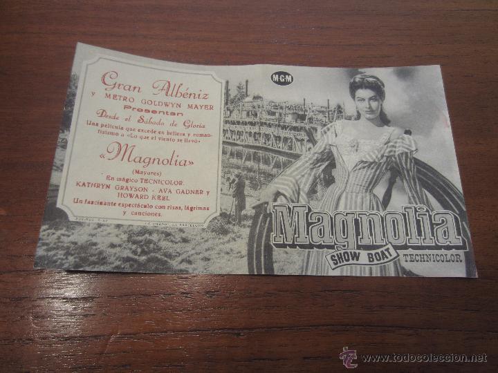 Cine: MAGNOLIA PROGRAMA DOBLE MGM AVA GARDNER KATHRYN GRAYSON - Foto 1