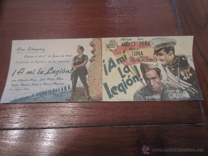 Cine: prospecto de cine a mi la legion