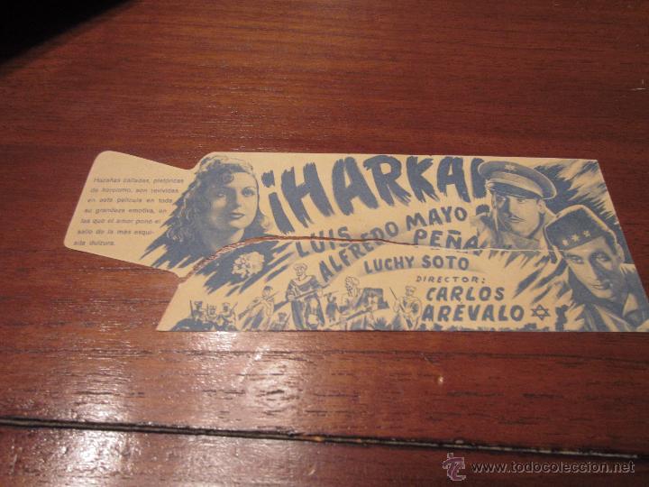 Cine: HARKA PROGRAMA DOBLE TROQUELADO CIFESA CINE ESPA&Ntilde;OL ALFREDO MAYO GUERRA CIVIL LEGION