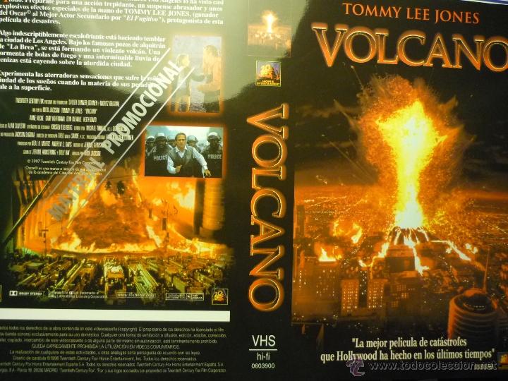 caratula video vhs volcano .-tommy lee jones - Buy Other cinema  collectibles on todocoleccion