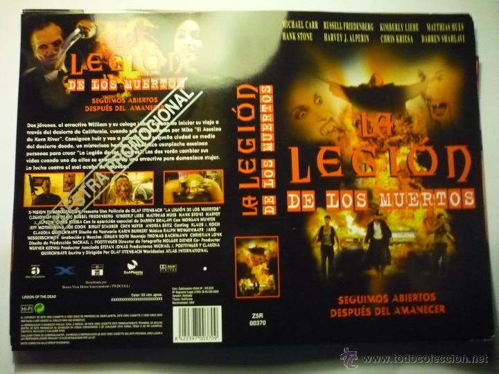 Cine: CARATULA VIDEO VHS.-LA LEGION DE LOS MUERTOS