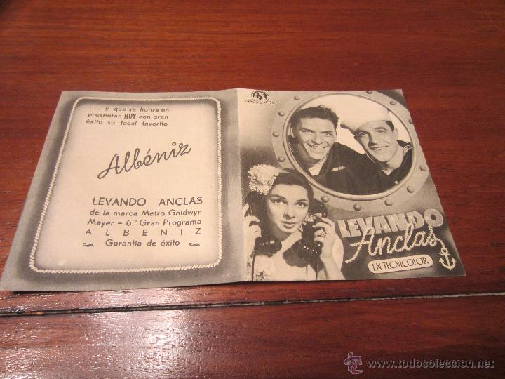 Cine: LEVANDO ANCLAS PROGRAMA DOBLE MGM GENE KELLY FRANK SINATRA - Foto 1
