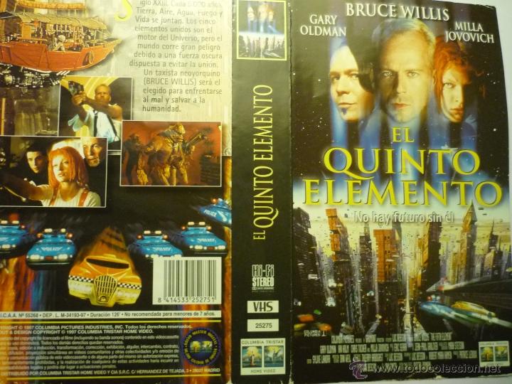 Cine: CARATULA VIDEO VHS EL QUINTO ELEMENTO .- BRUCE WILLIS - Foto 1