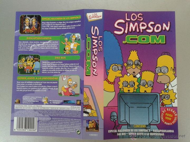 Cine: SOLO CARATULA VIDEO VHS - LOS SIMPSON .COM - DIBUJOS ANIMADOS - LOS SIMPSONS