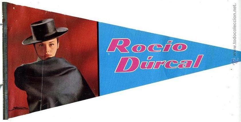 Cine: BANDERIN CINE , ORIGINAL A&Ntilde;OS 60-70 , ACTRIZ ROCIO DURCAL, BC65