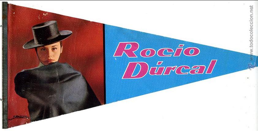 Cine: BANDERIN CINE , ORIGINAL A&Ntilde;OS 60-70 , ROCIO DURCAL , BC70