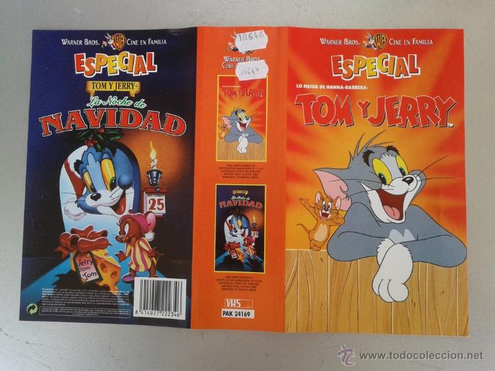 Cine: SOLO CARATULA VIDEO VHS DOBLE - ESPECIAL TOM Y JERRY, UNA NOCHE EN NAVIDAD
