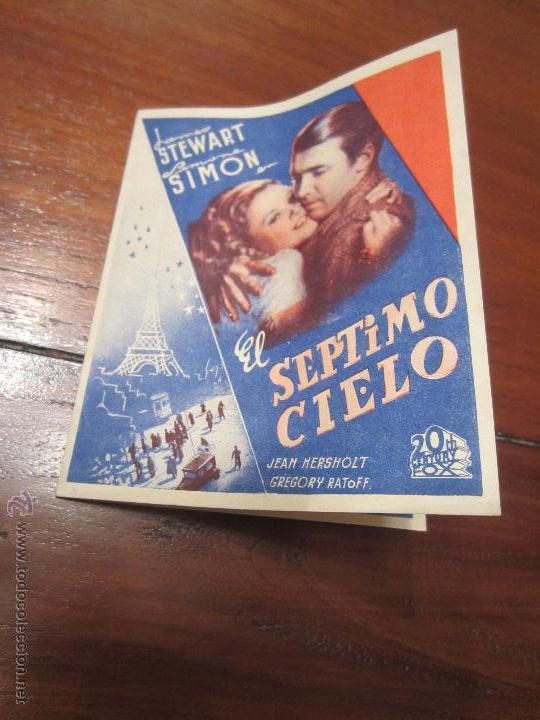 Cine: EL SEPTIMO CIELO PROGRAMA DOBLE 20TH FOX JAMES STEWART SIMONE SIMON - Foto 1