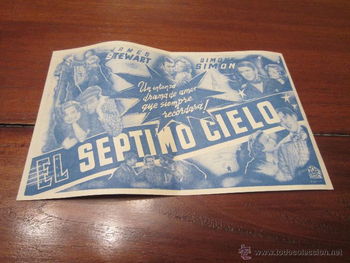 Cine: EL SEPTIMO CIELO PROGRAMA DOBLE 20TH FOX JAMES STEWART SIMONE SIMON - Foto 2