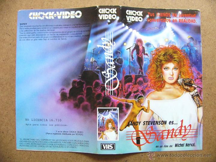 Cine: Caratula de video VHS Sandy - Sandy Stevenson