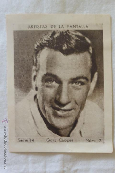 Cine: Cromo cup&oacute;n peninsular  Gary Cooper