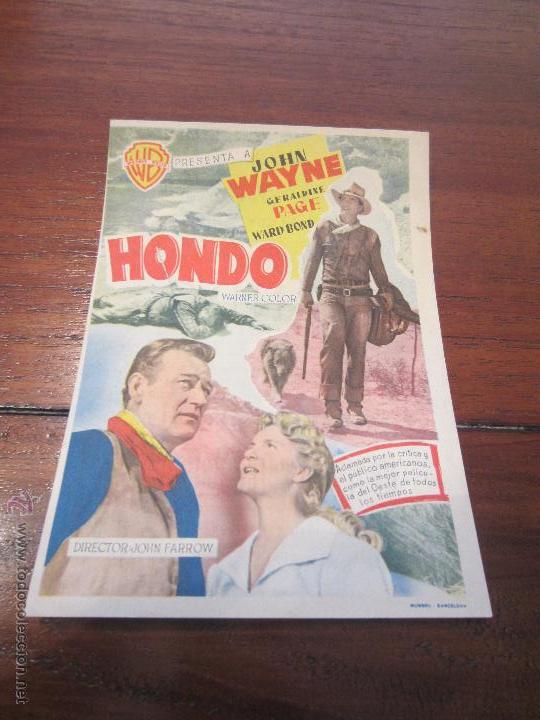 Cine: HONDO JOHN WAYNE