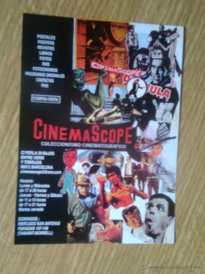 Cine: flyer publicitario de la casa Cinemascope - hammer, bruce lee, karloff, etc...