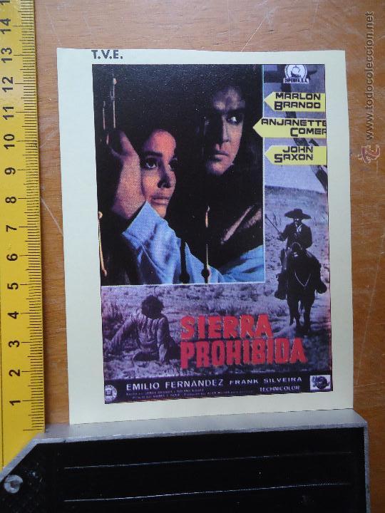 Cine: recorte pelicula cine - sierra prohibida , marlon brando