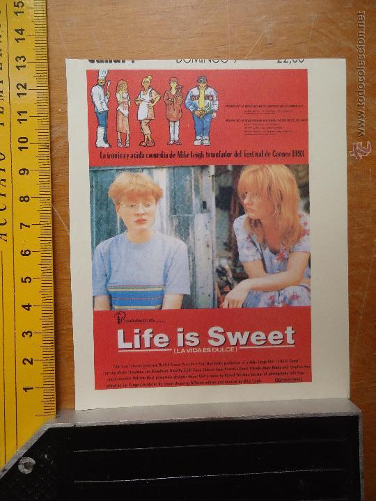 Cinema: recorte pelicula cine - LIFE IS SWEET