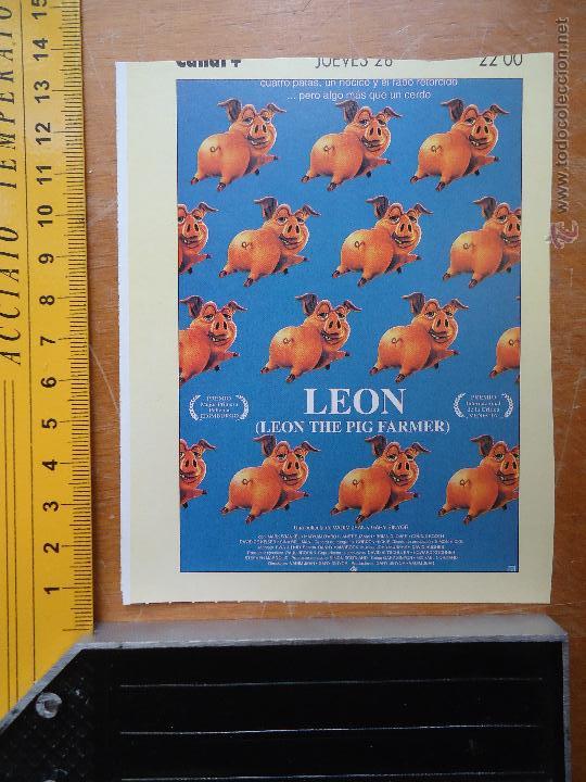 Cinema: recorte pelicula cine - LEON THE PIG FARMER
