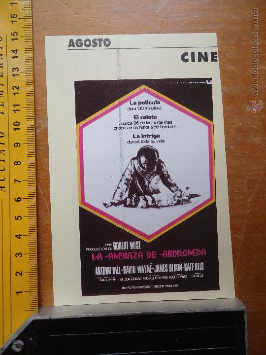 Cinema: recorte pelicula cine - LA AMENAZA DE ANDROMEDA