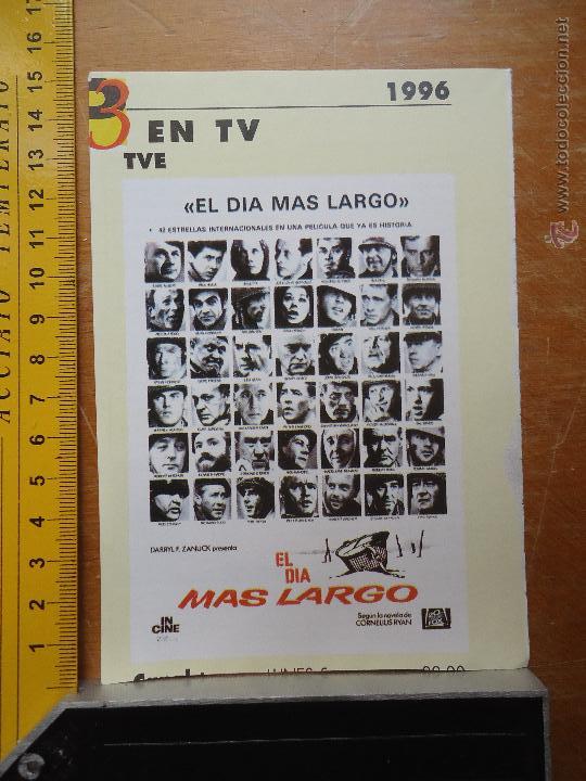 Cinema: recorte pelicula cine - EL DIA MAS LARGO